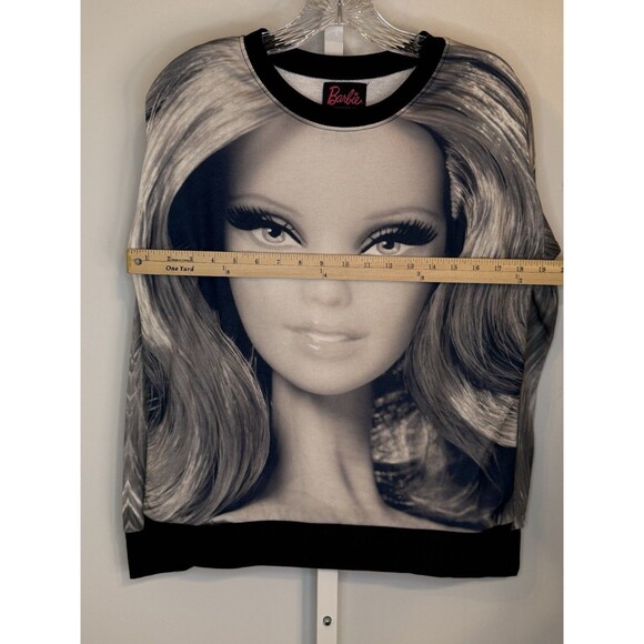 Barbie x Forever 21 Sweatshirt Small — 2014 Collab Barbie Face Graphic Pop Art - Picture 6 of 8
